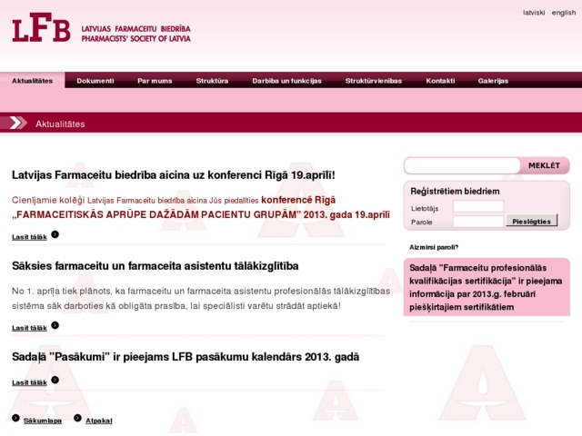 Latvijas Farmaceitu biedrība, 