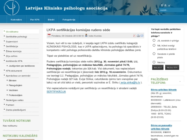 Latvijas klīnisko psihologu asociācija, AS