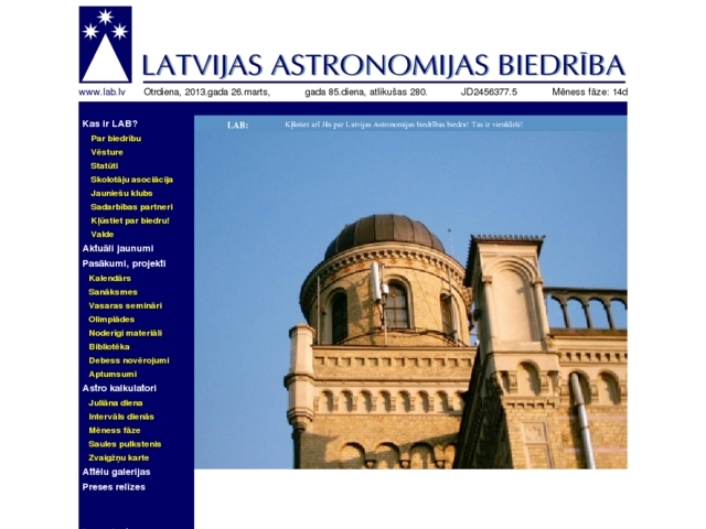 Latvijas astronomijas biedrība, AS