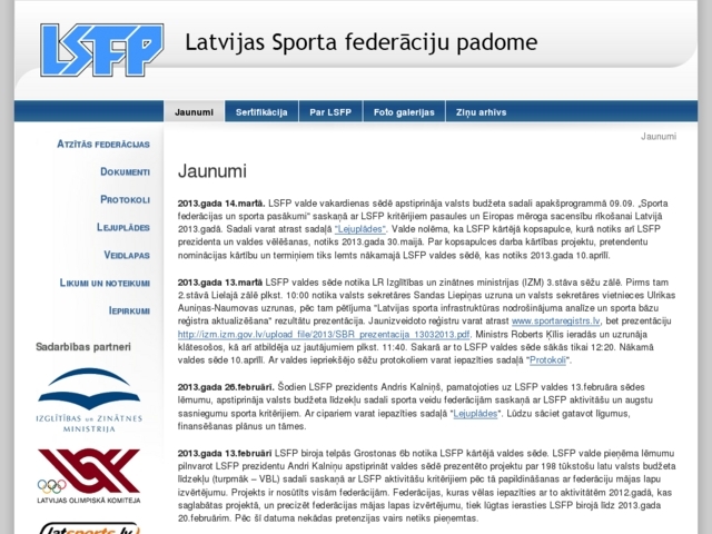Latvijas sporta federāciju padome, 